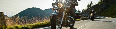 Moto cruiser avec pneus cruiser