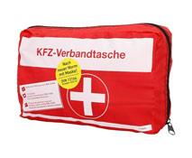 Trousse de secours en voiture avec pansements et matériel de premiers soins