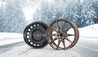 Jantes alu résistantes à l’hiver dans le garage thématique Goodwheel