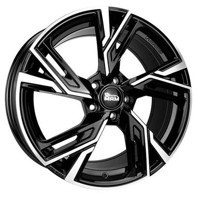 MAM WHEELS MAM RS5 black front polished 8.5Jx19 5x114.3 ET40