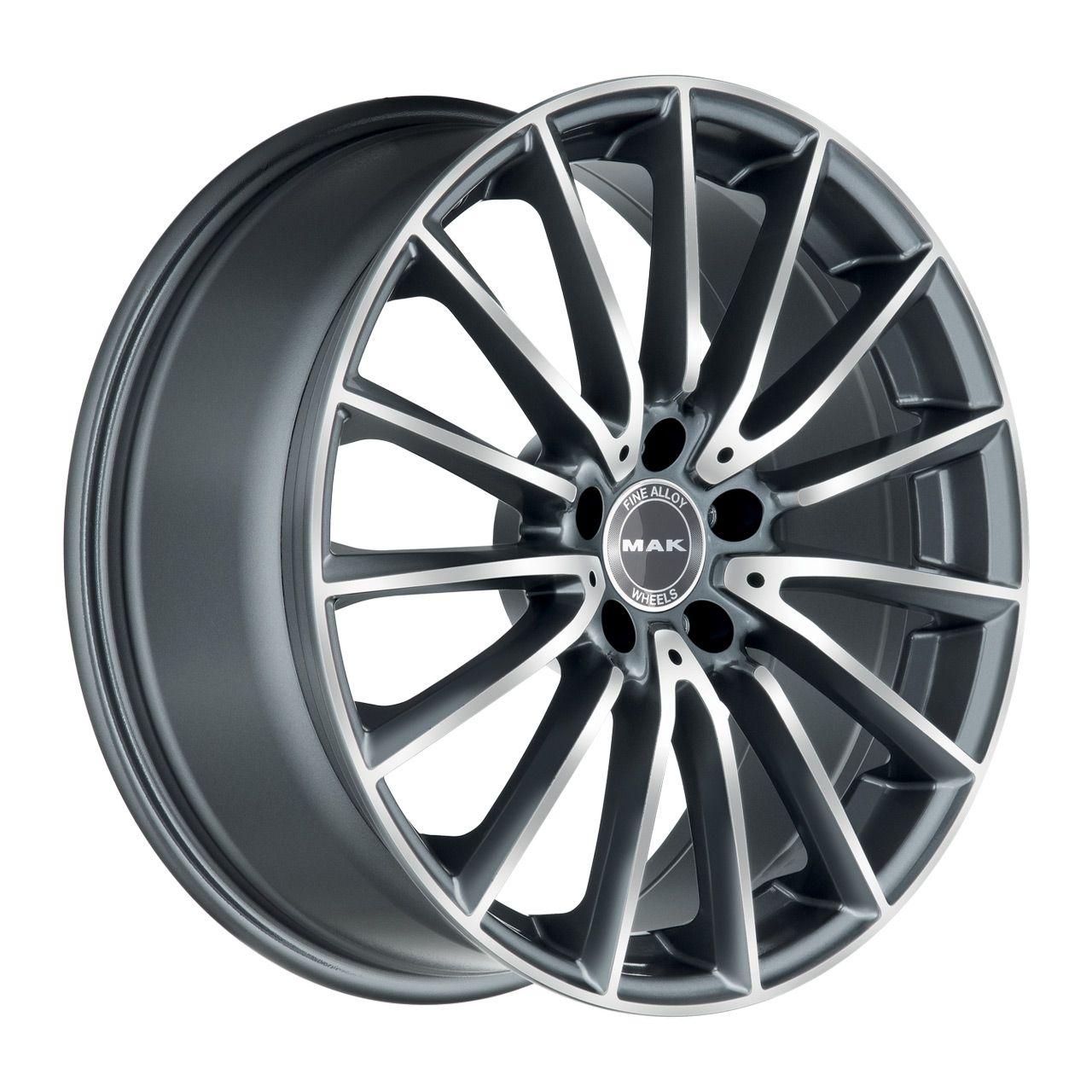MAK KOMET gun metallic mirror 7.5Jx17 5x112 ET36