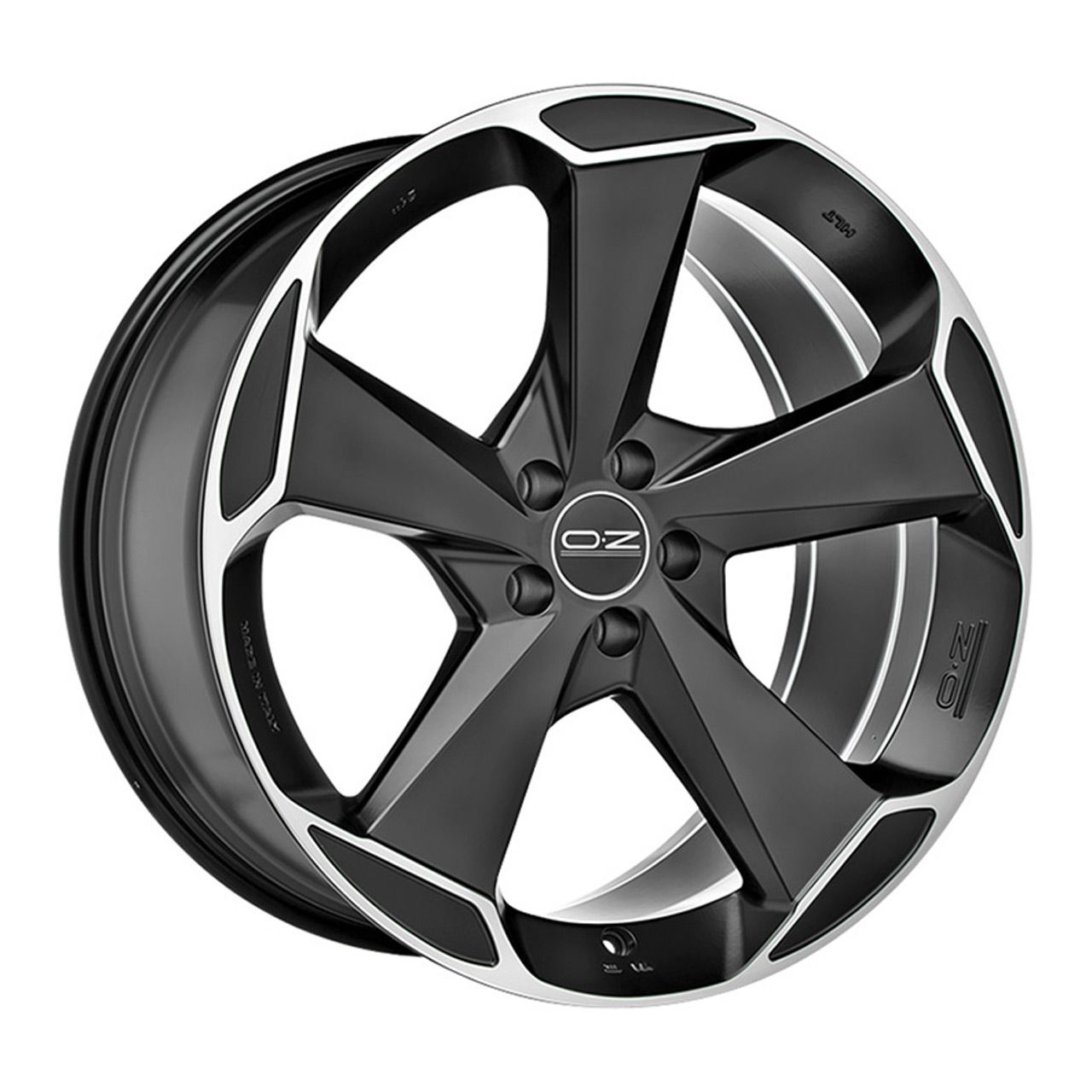 OZ ASPEN HLT matt schwarz diamond cut 10.0Jx20 5x112 ET43