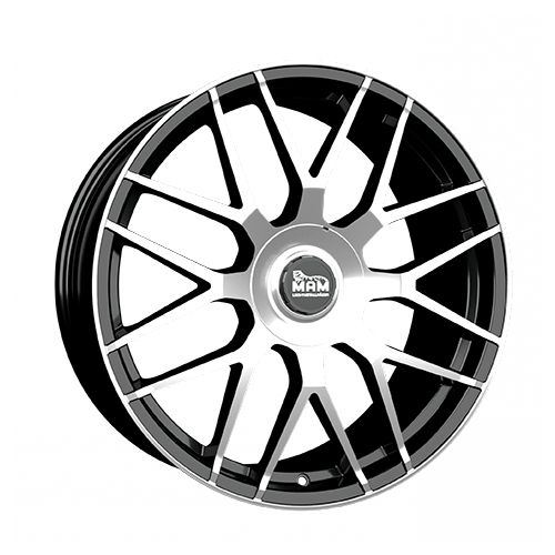 MAM WHEELS MAM GT1 black front polished 8.5Jx19 5x100 ET30