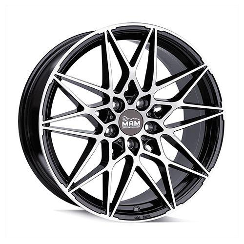 MAM WHEELS MAM B2N black front polished 8.5Jx19 5x112 ET45