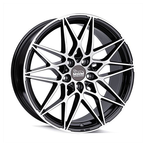 MAM WHEELS MAM B2N black front polished 8.5Jx19 5x112 ET45