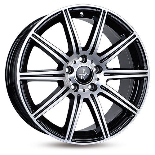 KESKIN WHEELS KT16 DYNAMIC black front polished 8.0Jx18 5x112 ET30