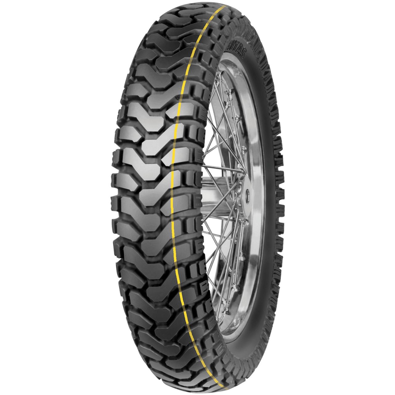MITAS 140/80 - 18 M/C TL 70T E-07 DAKAR (YELLOW) REAR M+S