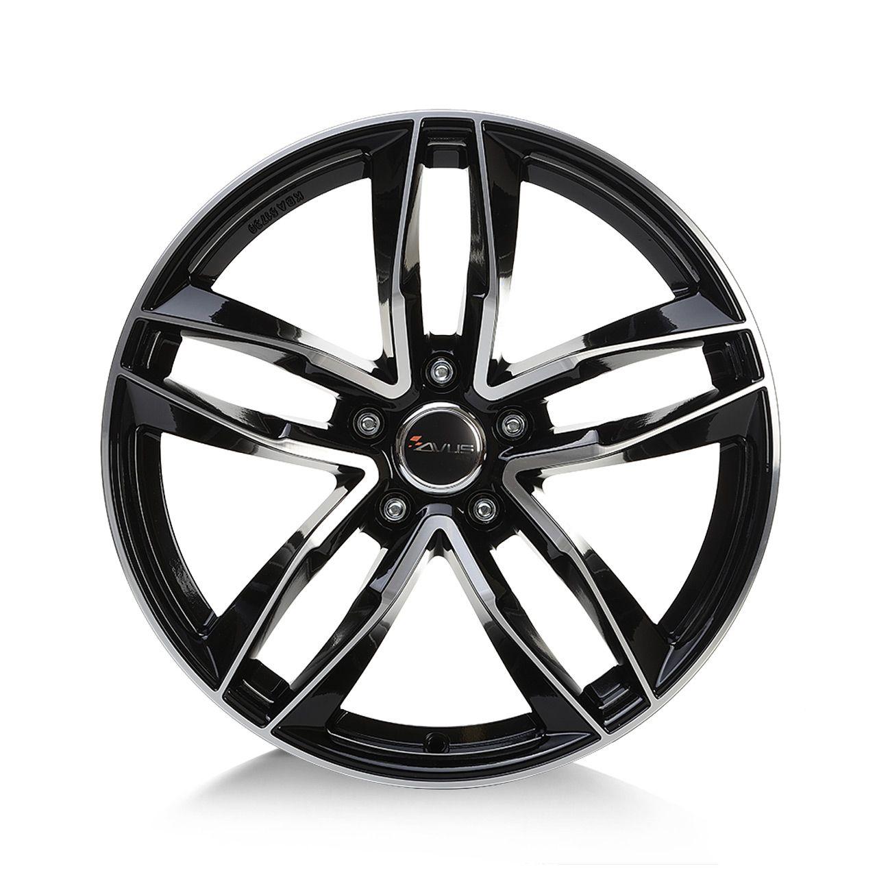 AVUS RACING AF16 black polished 7.5Jx17 5x112 ET38