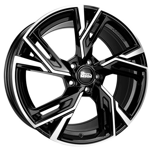 MAM WHEELS MAM RS5 black front polished 6.5Jx16 4x100 ET35