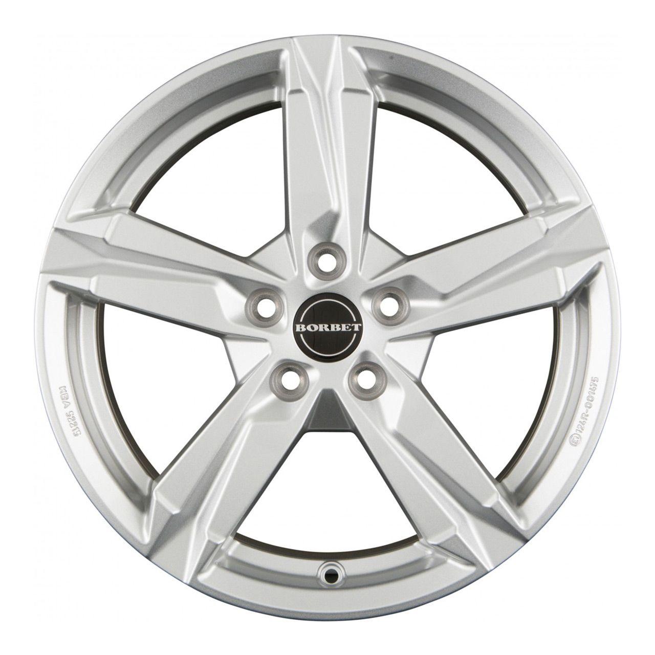 BORBET DESIGN T10 crystal silver 6.5Jx16 5x112 ET42