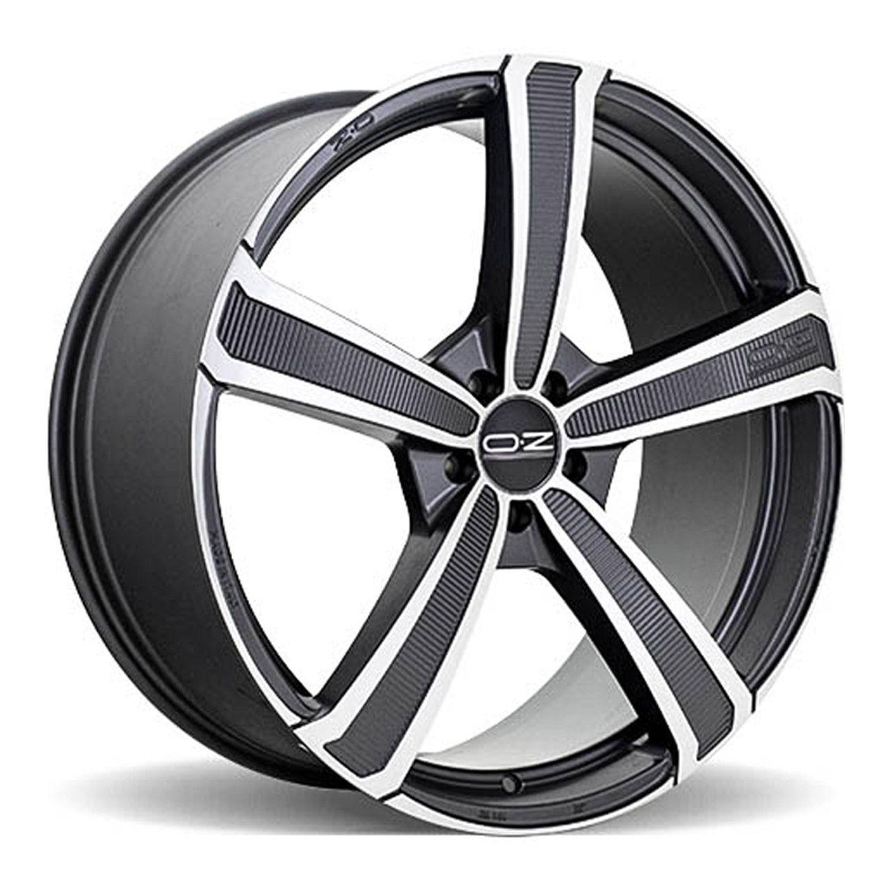 OZ MONTECARLO HLT matt dark graphite diamond cut 11.0Jx20 5x130 ET48