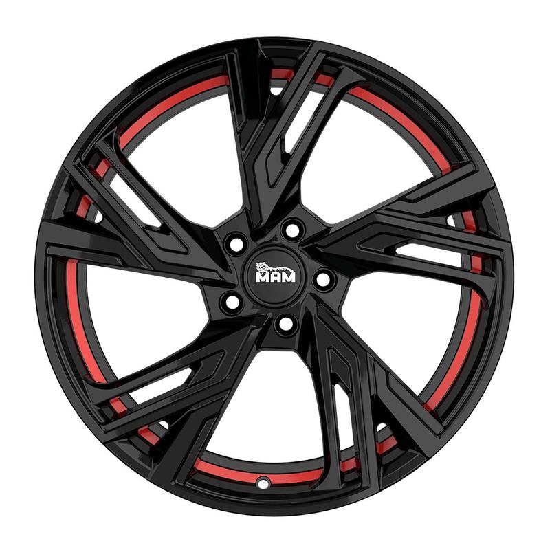 MAM WHEELS MAM RS5 black painted red inside 8.0Jx18 5x114.3 ET30