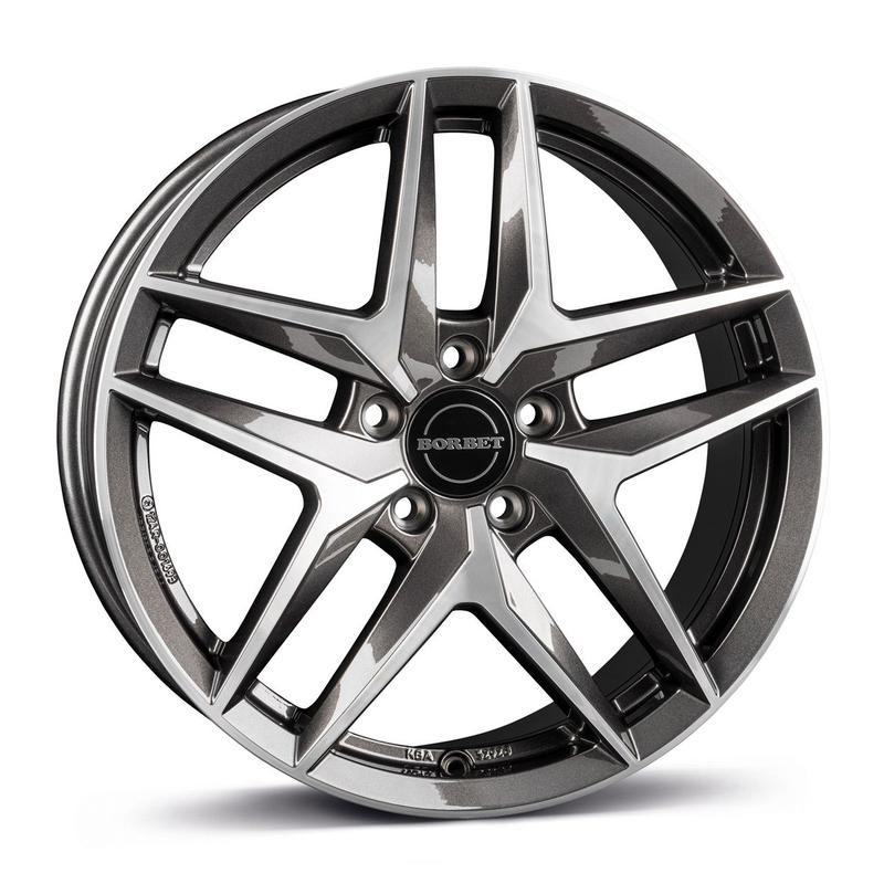 BORBET DESIGN Z mistral anthracite glossy polished 8.0Jx19 5x112 ET44