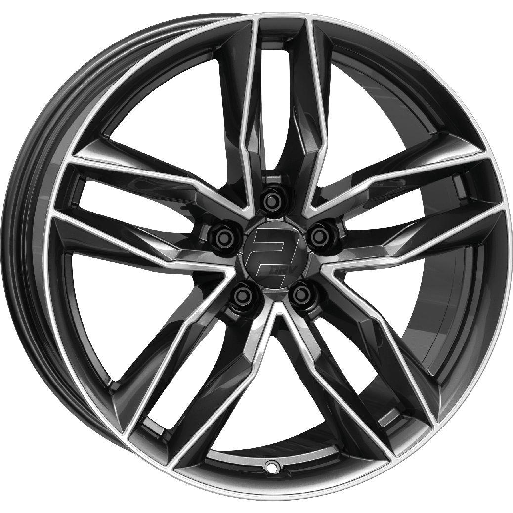 WHEELWORLD-2DRV WH40 dark gunmetal full machined 8.0Jx18 5x112 ET40