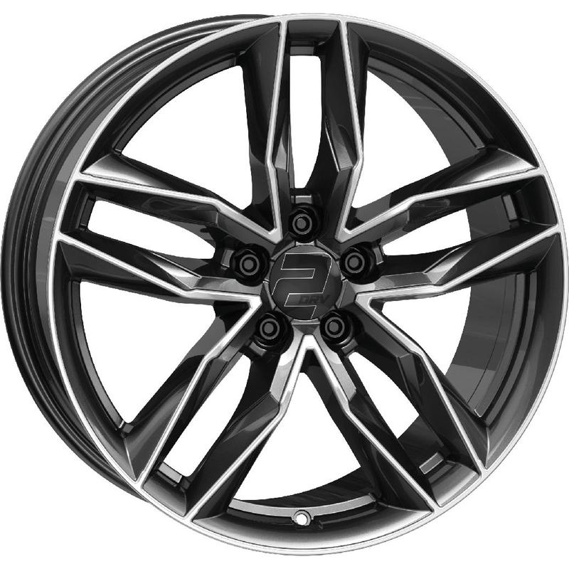 WHEELWORLD-2DRV WH40 dark gunmetal full machined 8.0Jx18 5x112 ET40