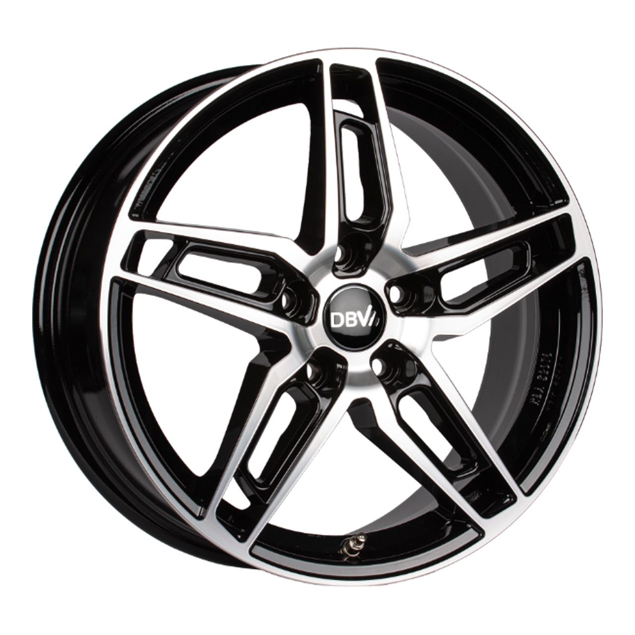 DBV 5DS 005 schwarz glänzend frontpoliert 8.0Jx19 5x120 ET30