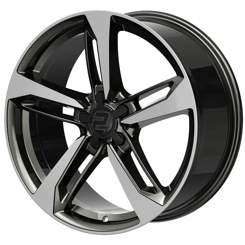 WHEELWORLD-2DRV WH36 dark gunmetal full machined 8.5Jx19 5x112 ET48