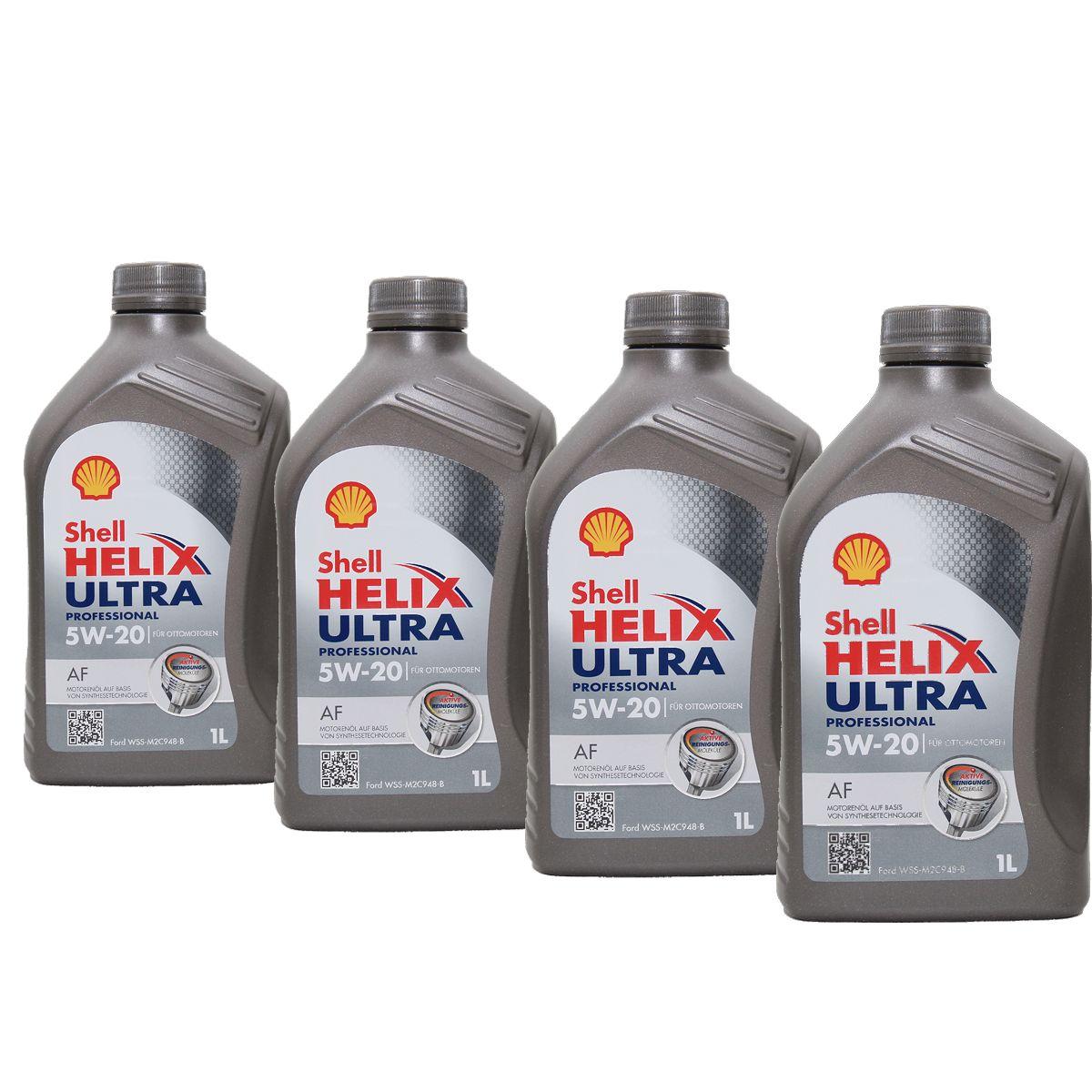 Shell Helix Ultra Professional AF 5W-20 4x1 Liter