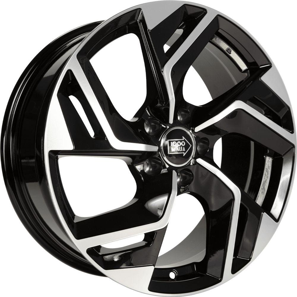 1000 MIGLIA MM1031 gloss black polished 7.0Jx17 5x114.3 ET40