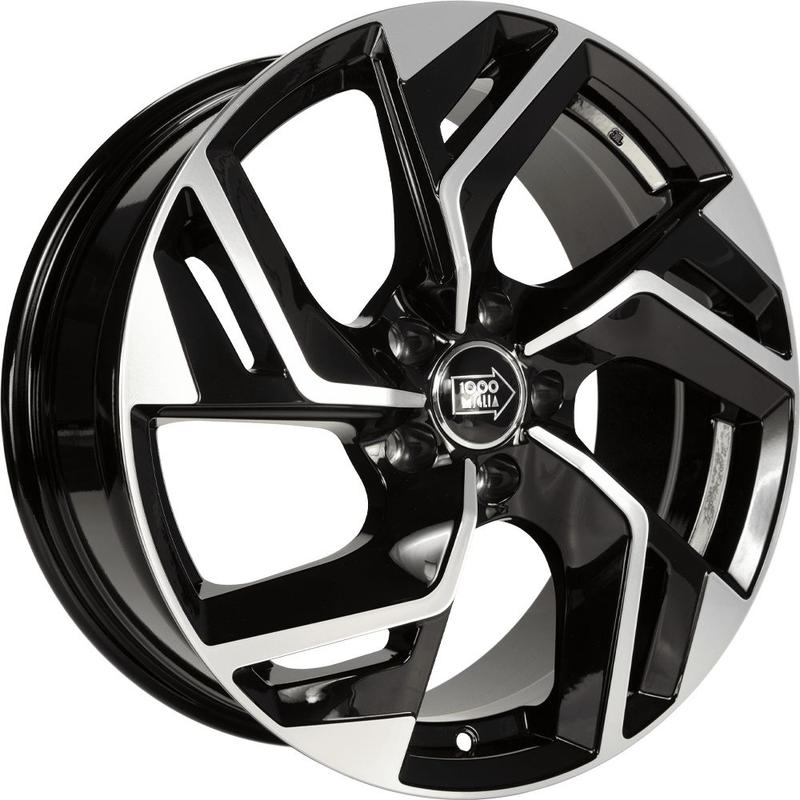 1000 MIGLIA MM1031 gloss black polished 7.0Jx17 5x114.3 ET40