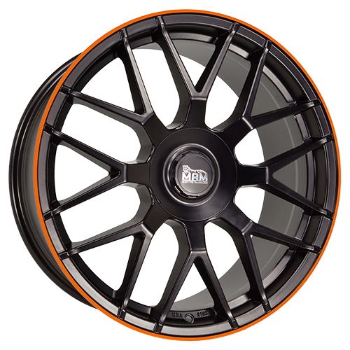 MAM WHEELS MAM GT1 matt black lip orange 9.5Jx19 5x112 ET30