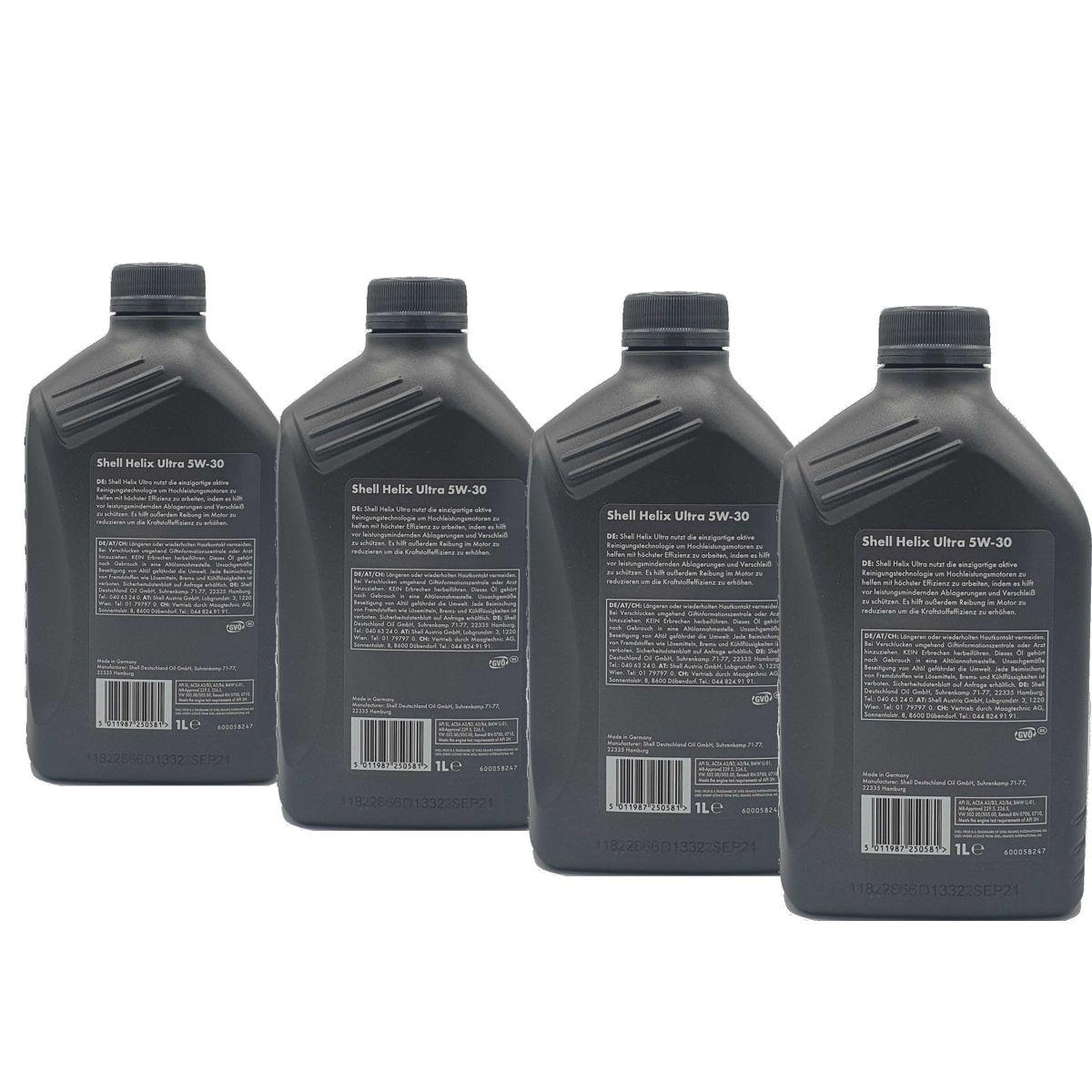 Shell Helix Ultra 5W-30 4x1 Liter