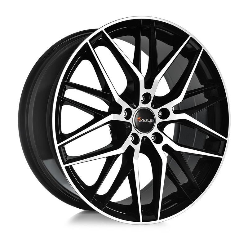 AVUS RACING AF19 black polished 8.5Jx19 5x112 ET30