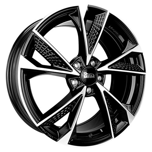 MAM WHEELS MAM RS6 black front polished 7.0Jx16 5x120 ET35