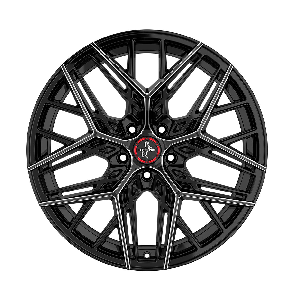 KESKIN WHEELS KT25 PEARL black secret diamond 8.5Jx20 5x108 ET40