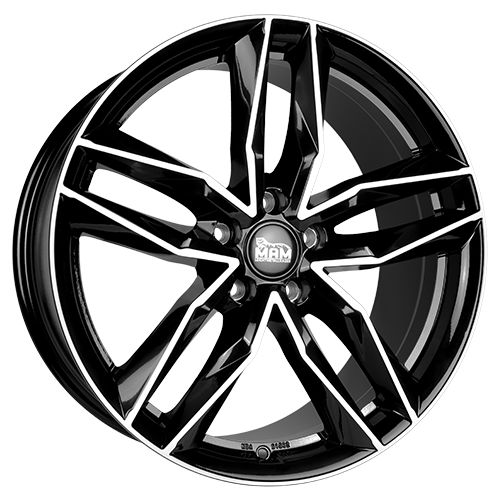MAM WHEELS MAM RS3 schwarz frontpoliert 8.5Jx19 5x112 ET45