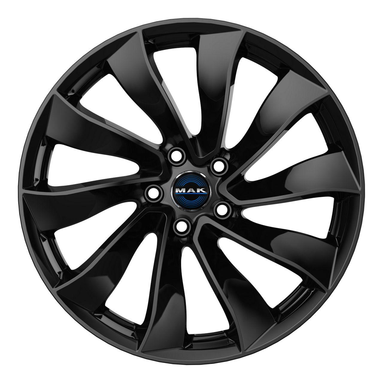 MAK SOLAR gloss black 9.5Jx19 5x114 ET45