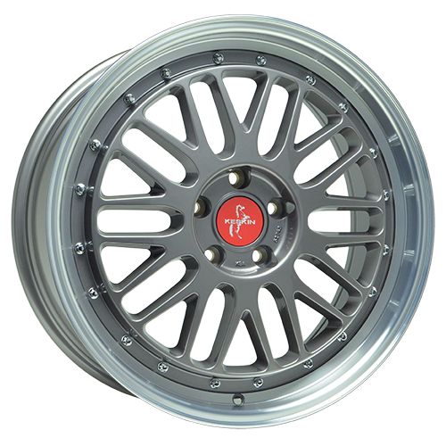 KESKIN WHEELS KT22 RETRO titan grey lip polish 8.5Jx19 5x112 ET30