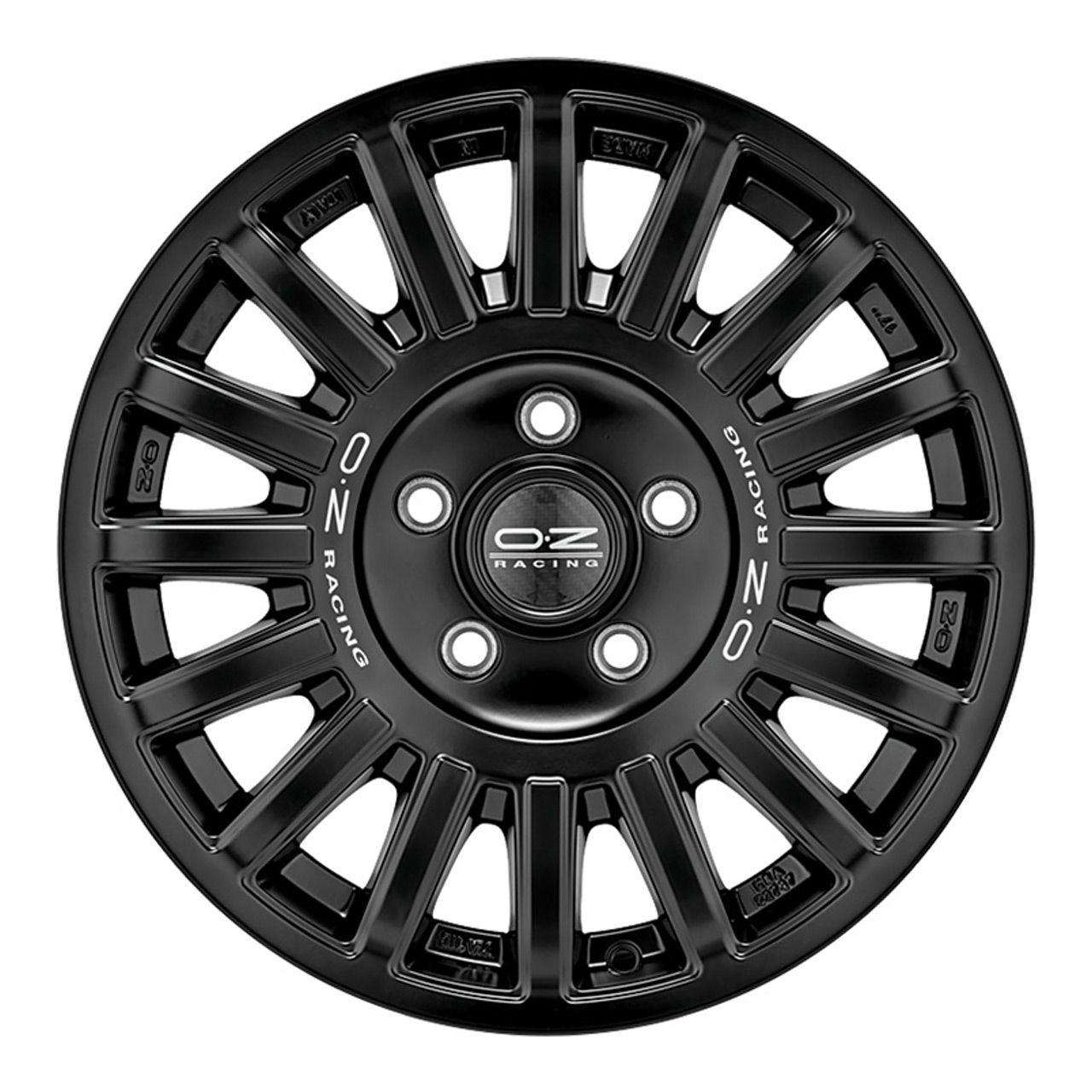 OZ RALLY RAID matt black + silver lettering 8.0Jx17 5x112 ET35
