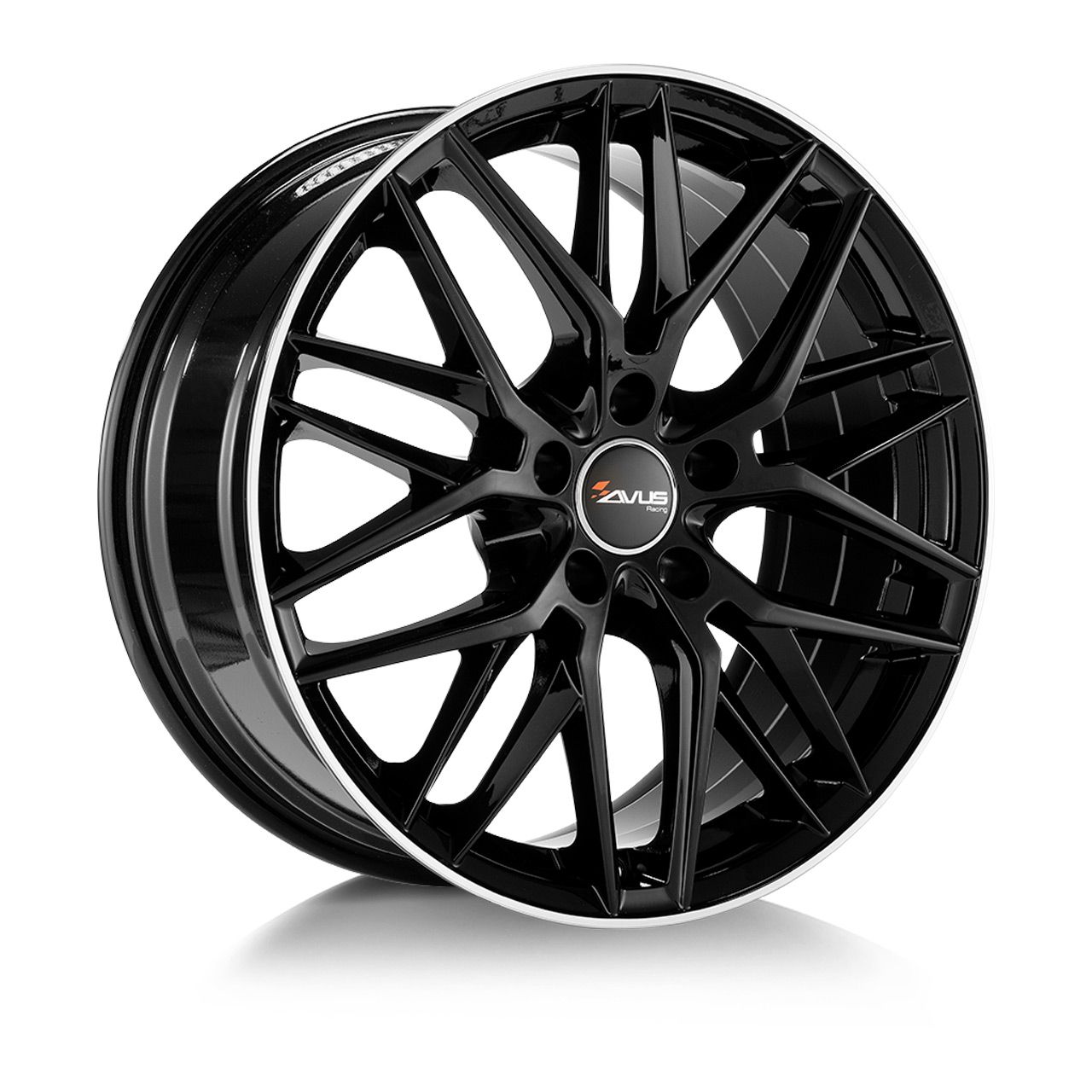 AVUS RACING AF19 black polished lip 8.0Jx18 5x112 ET35