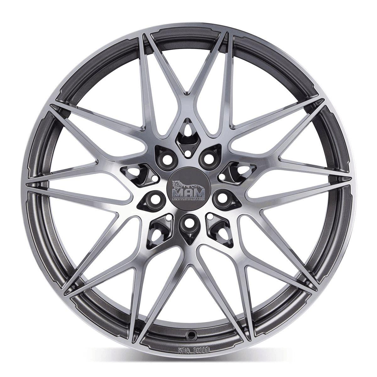 MAM WHEELS MAM B2N palladium front polished 8.5Jx19 5x112 ET45