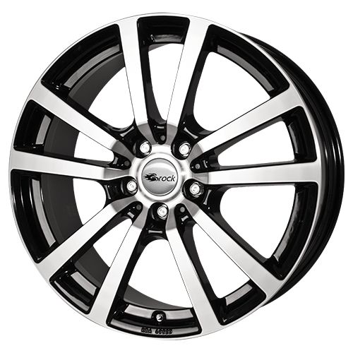 RC-DESIGN RC25 schwarz glänzend frontpoliert 7.5Jx17 5x130 ET60