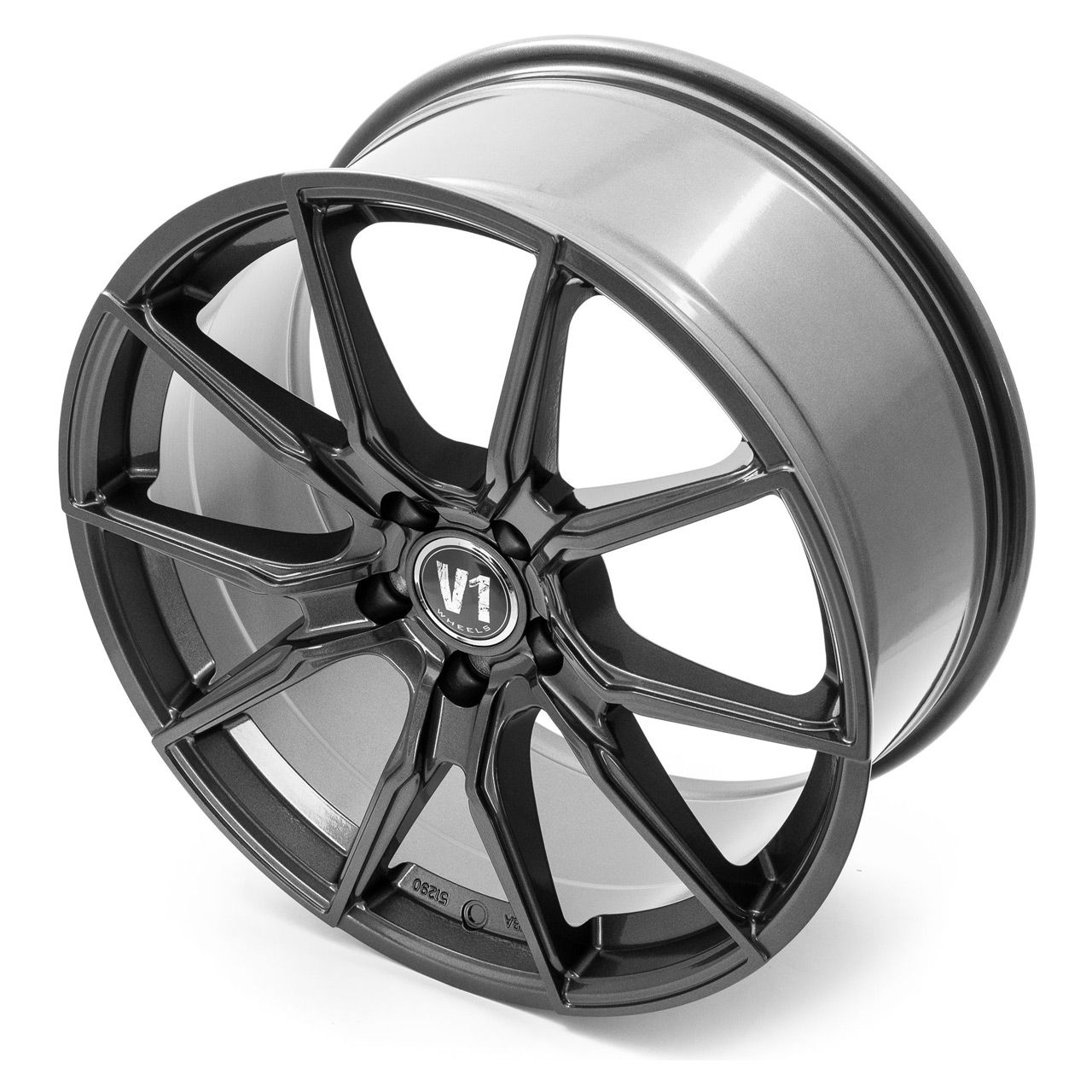V1 WHEELS V1 Daytona Grau lackiert 8.5Jx19 5x112 ET45