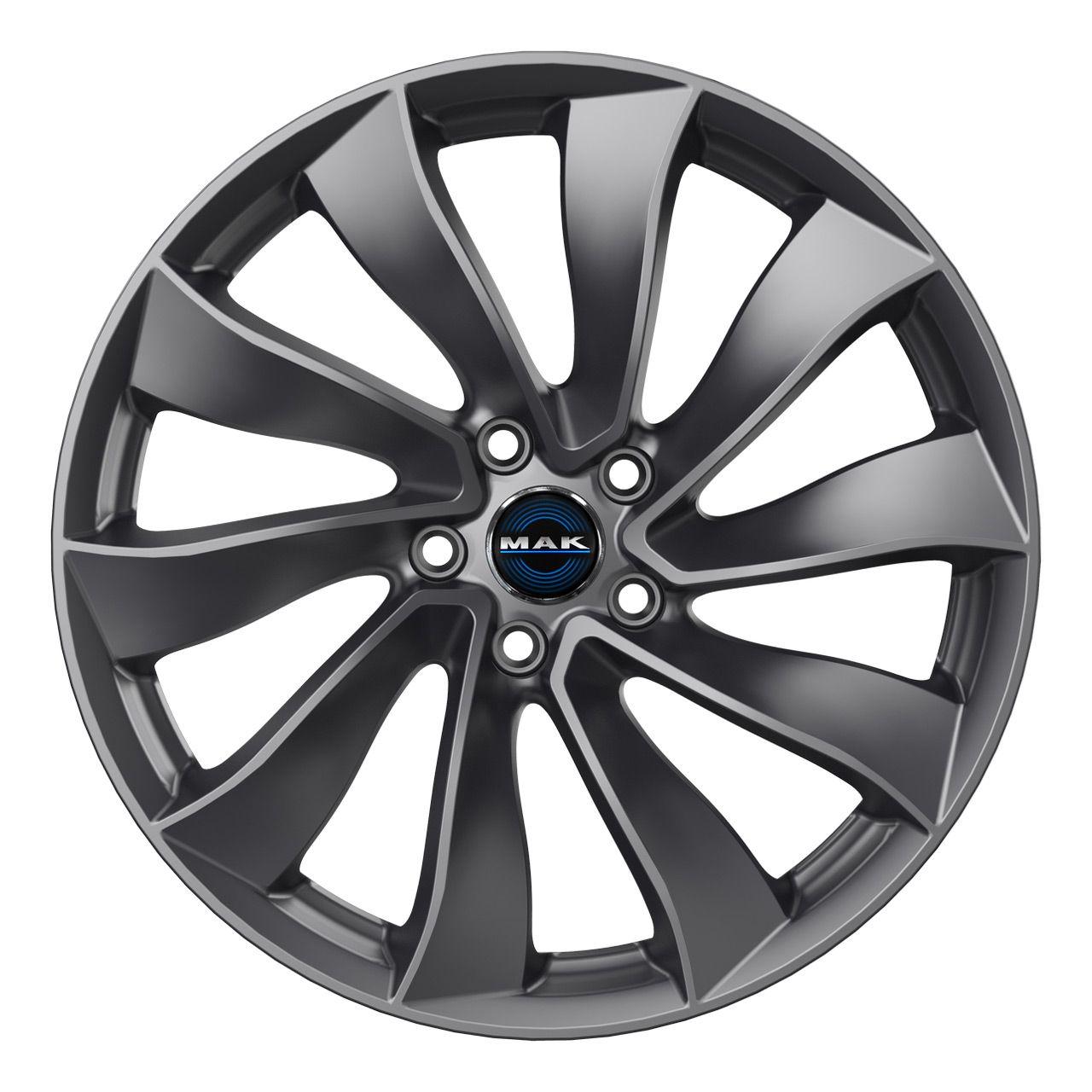 MAK SOLAR gloss gun metallic 9.5Jx19 5x114 ET45