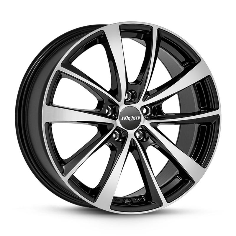 OXXO WHEELS VIDORRA BLACK-5 schwarz poliert 6.5Jx16 5x114.3 ET50