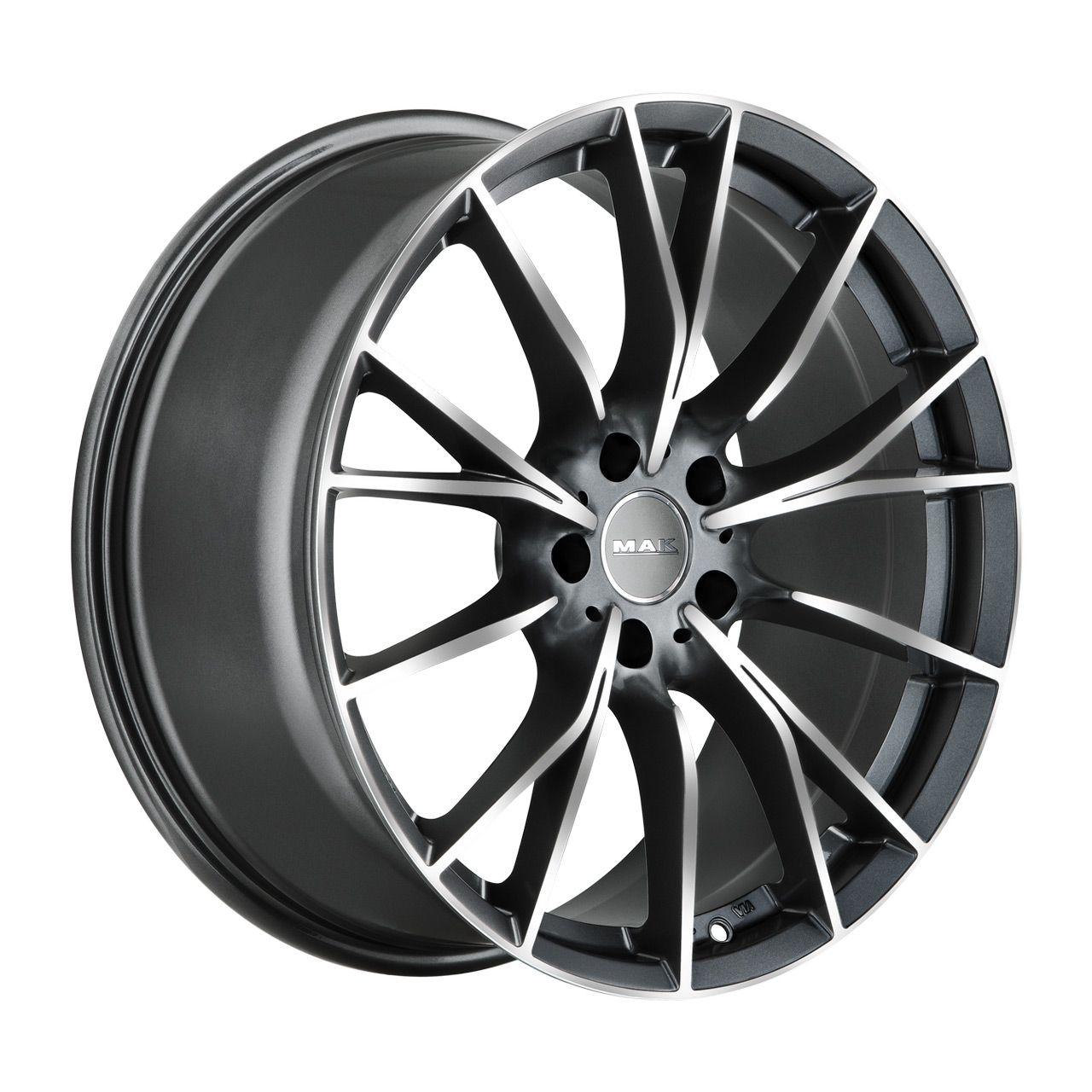 MAK FABRIK gun metal mirror face 8.0Jx20 5x120 ET30