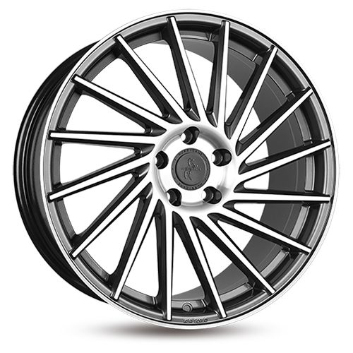 KESKIN WHEELS KT17 HURRICANE palladium front polished 8.5Jx19 5x120 ET35