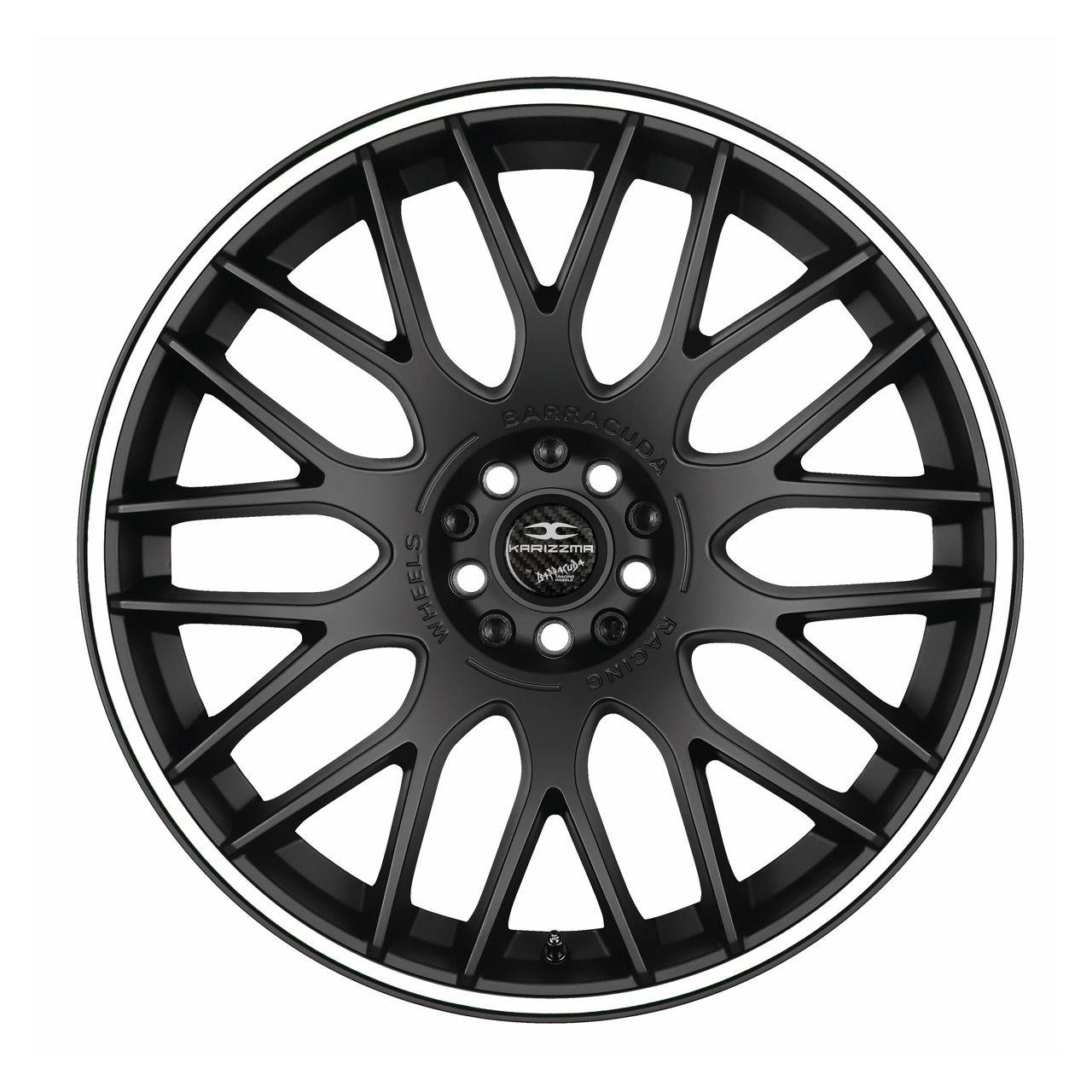 BARRACUDA KARIZZMA mattblack puresports color trim weiss 8.0Jx18 4x100+108 ET38
