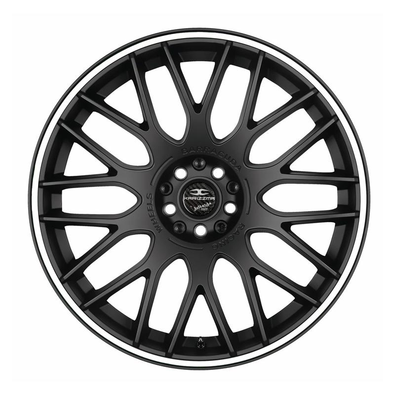 BARRACUDA KARIZZMA mattblack puresports color trim weiss 8.5Jx19 5x112 ET35