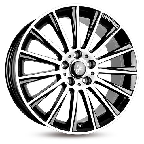 KESKIN WHEELS KT18 TURBO black front polished 8.0Jx18 5x112 ET45