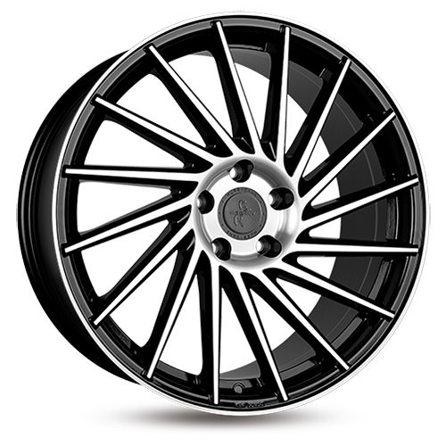 KESKIN WHEELS KT17 HURRICANE black front polished 8.0Jx18 5x112 ET45