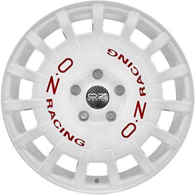 OZ RALLY RACING race white + red lettering 7.0Jx17 4x100 ET30