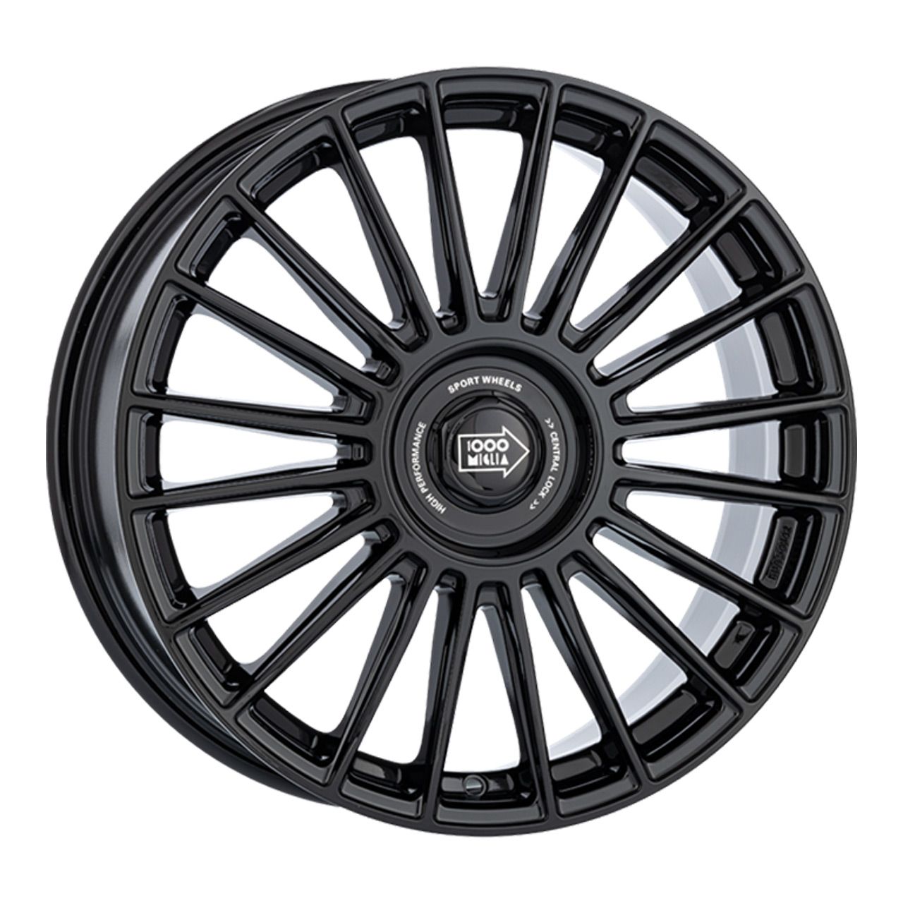 1000 MIGLIA MM1022 gloss black 8.5Jx20 5x108/112 ET45