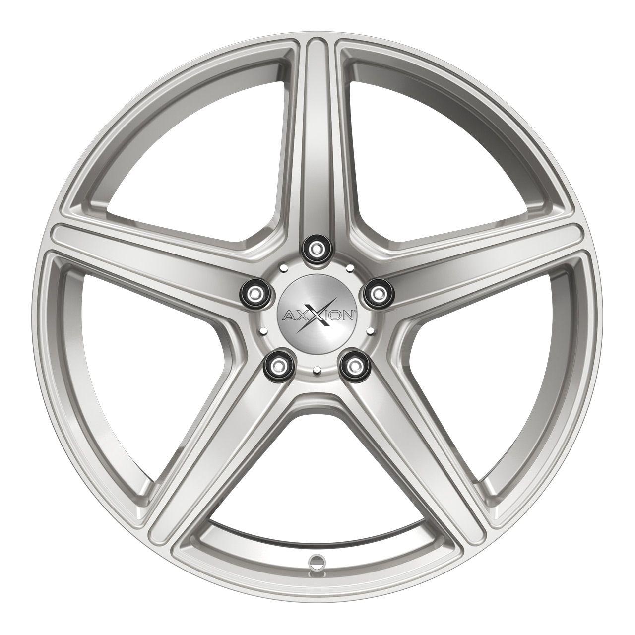 AXXION AX7 solid titanium silver matt painted 8.5Jx19 5x112 ET45