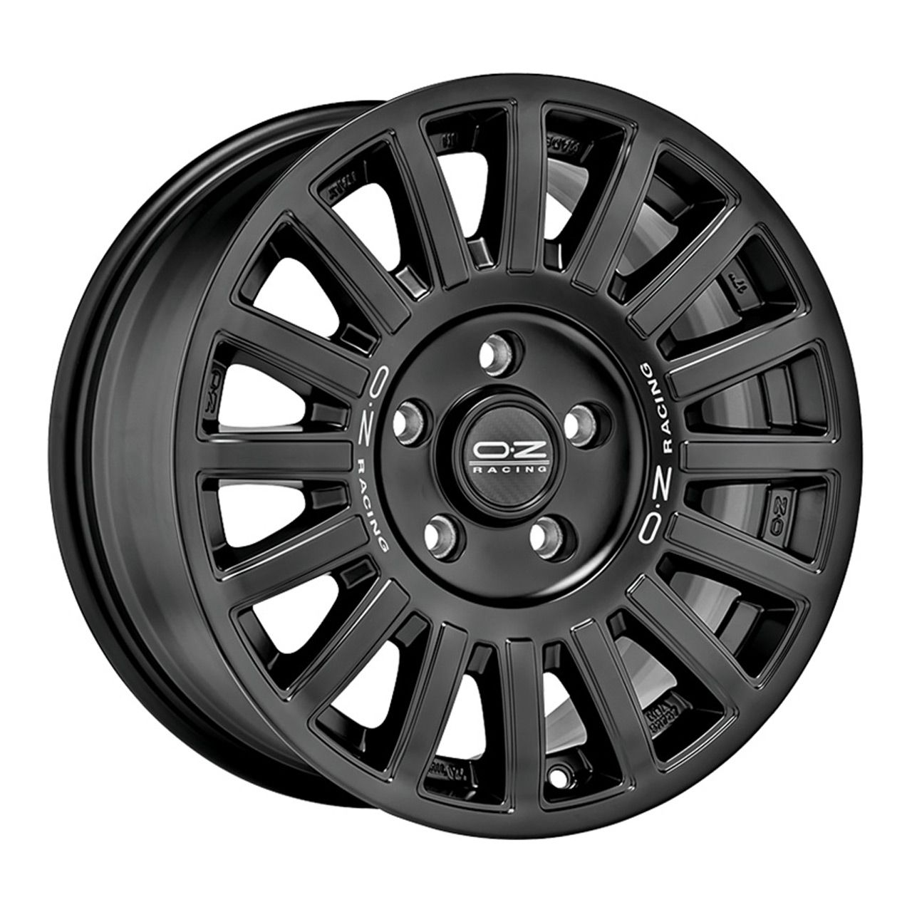 OZ RALLY RAID matt black + silver lettering 8.0Jx17 6x139.7 ET25