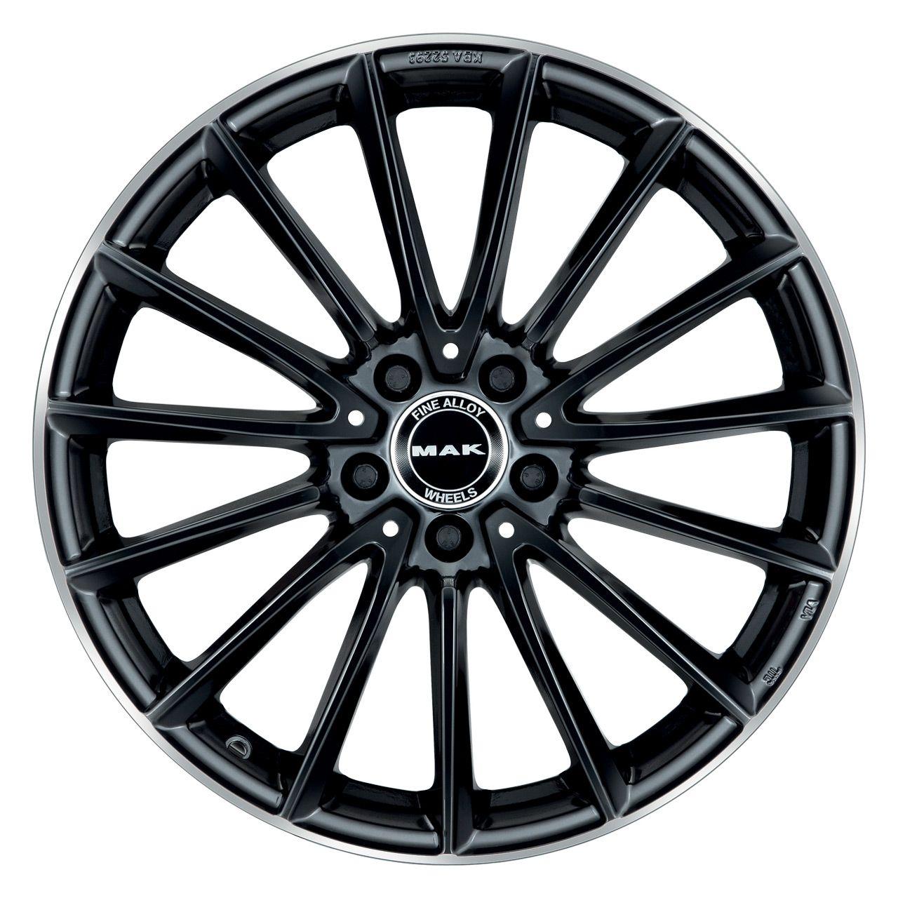 MAK KOMET gloss black mirror ring 11.0Jx21 5x112 ET48